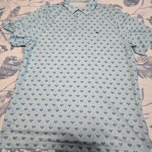 Vineyard Vines Shirt Mens Large Performance Polo - Pickelball -  Free Shipping